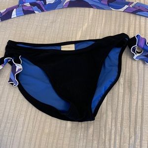 Bikini, Size 10. Profile by Gottex. Blues, purple, white, & black.